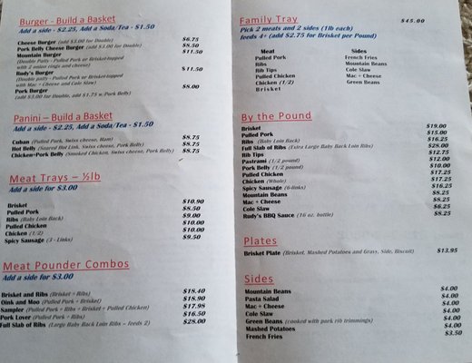 Menu photo 1 Rudy's BBQ Shack Valparaiso, IN