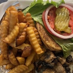 BW's Grill - Last but not least my mushrooms Swiss burger!!