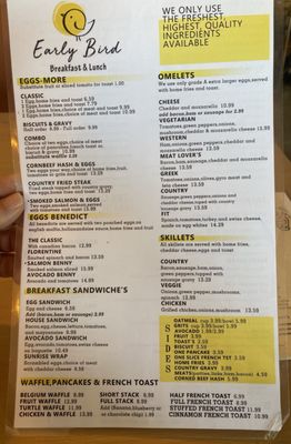Menu photo 2 Early Bird Pinellas Park, FL Menu photo 2 Early Bird Pinellas Park, FL