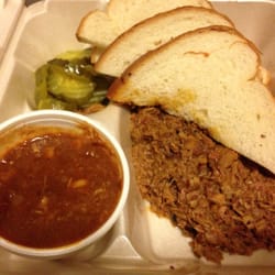 Chuck's Bar B Que - Opelika - 1/3 chipped pork with Brunswick stew