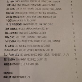 Dija Mara - Menu - Indonesian Near Me - Oceanside, California