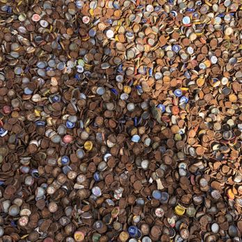La Tuna Icehouse - Bottle cap gravel. - Beer Bar Near Me - San Antonio, Texas