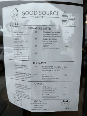 Menu photo 7 Good Source Coffee Escondido, CA