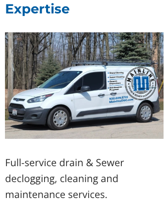 Slide of Mainline Drain & Sewer Cleaning
