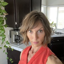 Chris Clayton Salon - After. Perfect color and symmetrical cut.