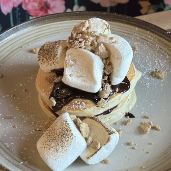 Lucas & Ella - S'more pancakes- you can order 1 instead of 3. the pancake is a bit too dense and crumbly. 8yo wished that it were more fluffy. - Breakfast & Brunch Near Me - Aguadilla, Puerto Rico Lucas & Ella - S'more pancakes- you can order 1 instead of 3. the pancake is a bit too dense and crumbly. 8yo wished that it were more fluffy. - Breakfast & Brunch Near Me - Aguadilla, Puerto Rico