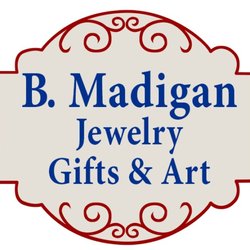 B Madigan Jewelry and Gifts - Our logo and sign to help find us