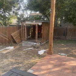 MD Excavation & Landscaping - The beginning of the shed demolition