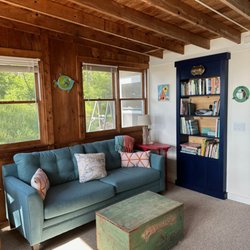 CPR Home Improvements - Custom bookcase fashioned from an old window.