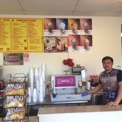 Donut Hole - Snow cone maker always has a smile on his face.
