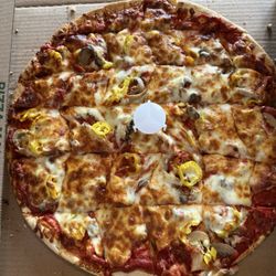 Pizza Man - Mushroom and banana pepper build your own pizza