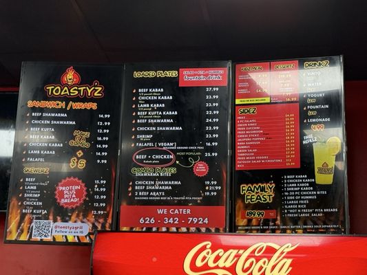 Menu photo 1 Toastyz Mediterranean Grill Glendora, CA
