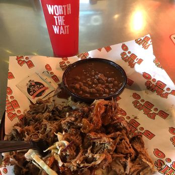 Phil's BBQ - Pulled pork sandwich, no bun. Delicious! - Barbeque Near Me - Temecula, California Phil's BBQ - Pulled pork sandwich, no bun. Delicious! - Barbeque Near Me - Temecula, California