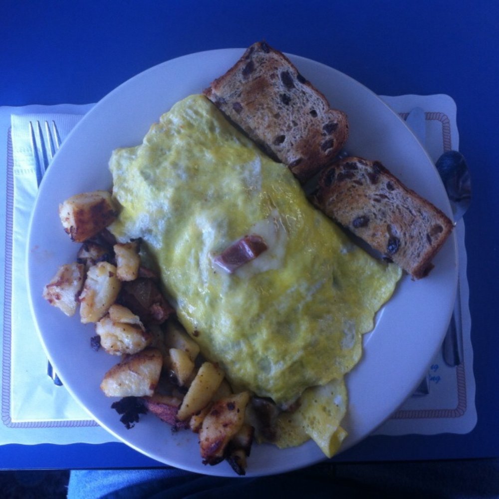 Pier View Restaurant - The Pier View Special omelette which has Ham, Bacon, Sausage and Linguica with a homemade creole sauce, AMAZING - American Near Me - Onset, Massachusetts Pier View Restaurant - The Pier View Special omelette which has Ham, Bacon, Sausage and Linguica with a homemade creole sauce, AMAZING - American Near Me - Onset, Massachusetts