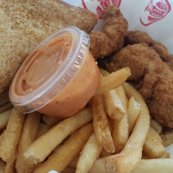 Slim Chickens - Chicks Plate (3 tenders, 1 sauce) - Comfort Food Near Me - Helotes, Texas Slim Chickens - Chicks Plate (3 tenders, 1 sauce) - Comfort Food Near Me - Helotes, Texas