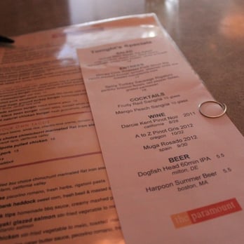 The Paramount - Daily specials menu. - Breakfast & Brunch Near Me - Boston, Massachusetts The Paramount - Daily specials menu. - Breakfast & Brunch Near Me - Boston, Massachusetts