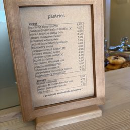 pastries they have- love how they organized them savory vs sweet. pastries they have- love how they organized them savory vs sweet.