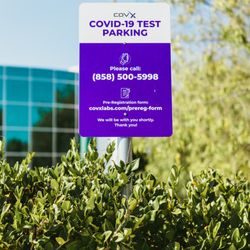 CovX Labs - COVID-19 Test Parking Sign.