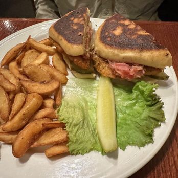 Henry's Pub - Cuban sandwish with fresh cut fries and a pickle. - American Near Me - Loveland, Colorado Henry's Pub - Cuban sandwish with fresh cut fries and a pickle. - American Near Me - Loveland, Colorado