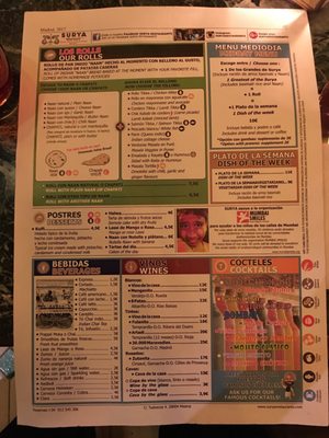 Menu photo 4 Surya Madrid, M