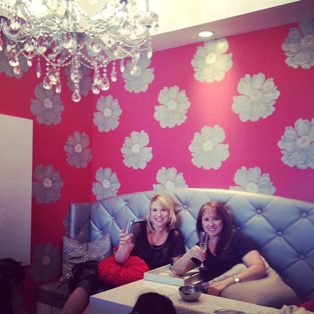 Cheers to the Champagne Room! Feeling like princess rock stars! Cheers to the Champagne Room! Feeling like princess rock stars!