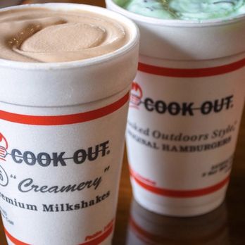 Cook Out - two cups of ice cream on a table - Fast Food Near Me - Aberdeen, North Carolina