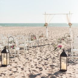 Ceremony setup at Oxnard Beach Park.