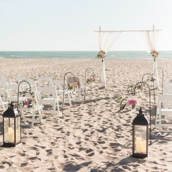 Beachside Memories - Ceremony setup at Oxnard Beach Park. - Wedding Planning Near Me
