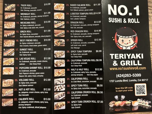 Menu photo 1 No. 1 Sushi & Roll Lomita, CA Menu photo 1 No. 1 Sushi & Roll Lomita, CA