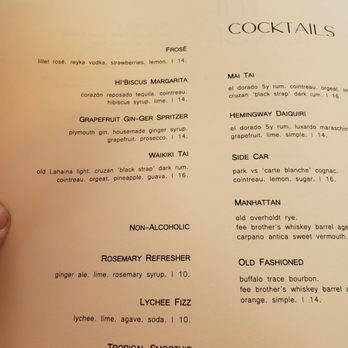 The Lounge - Menu - Lounges Near Me - Honolulu, Hawaii
