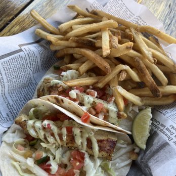 Sand Bar & Grill - Fish tacos - Seafood Near Me - Oak Bluffs, Massachusetts