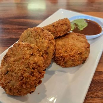 More Curry! - Veggie cutlet with chutney sauce - Indian Near Me - Corona, California More Curry! - Veggie cutlet with chutney sauce - Indian Near Me - Corona, California