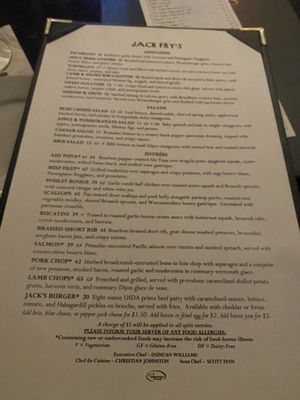 Menu photo 4 Jack Fry's Louisville, KY Menu photo 4 Jack Fry's Louisville, KY