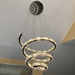 Positively Electrical - Beautiful crystal LED chandelier