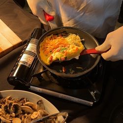Pinstripes - Omelette station