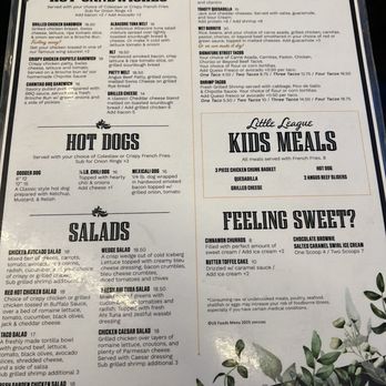 Rooftop 262 Bar & Grill - Menu - American Near Me - Palm Springs, California