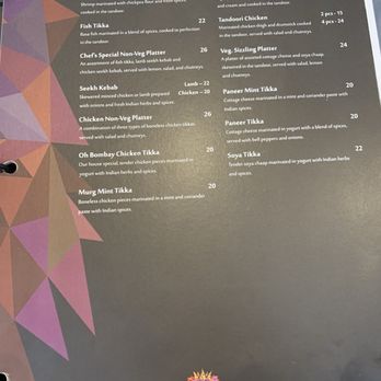 Oh Bombay - Tandoori starters menu - Indian Near Me - Toronto, Ontario
