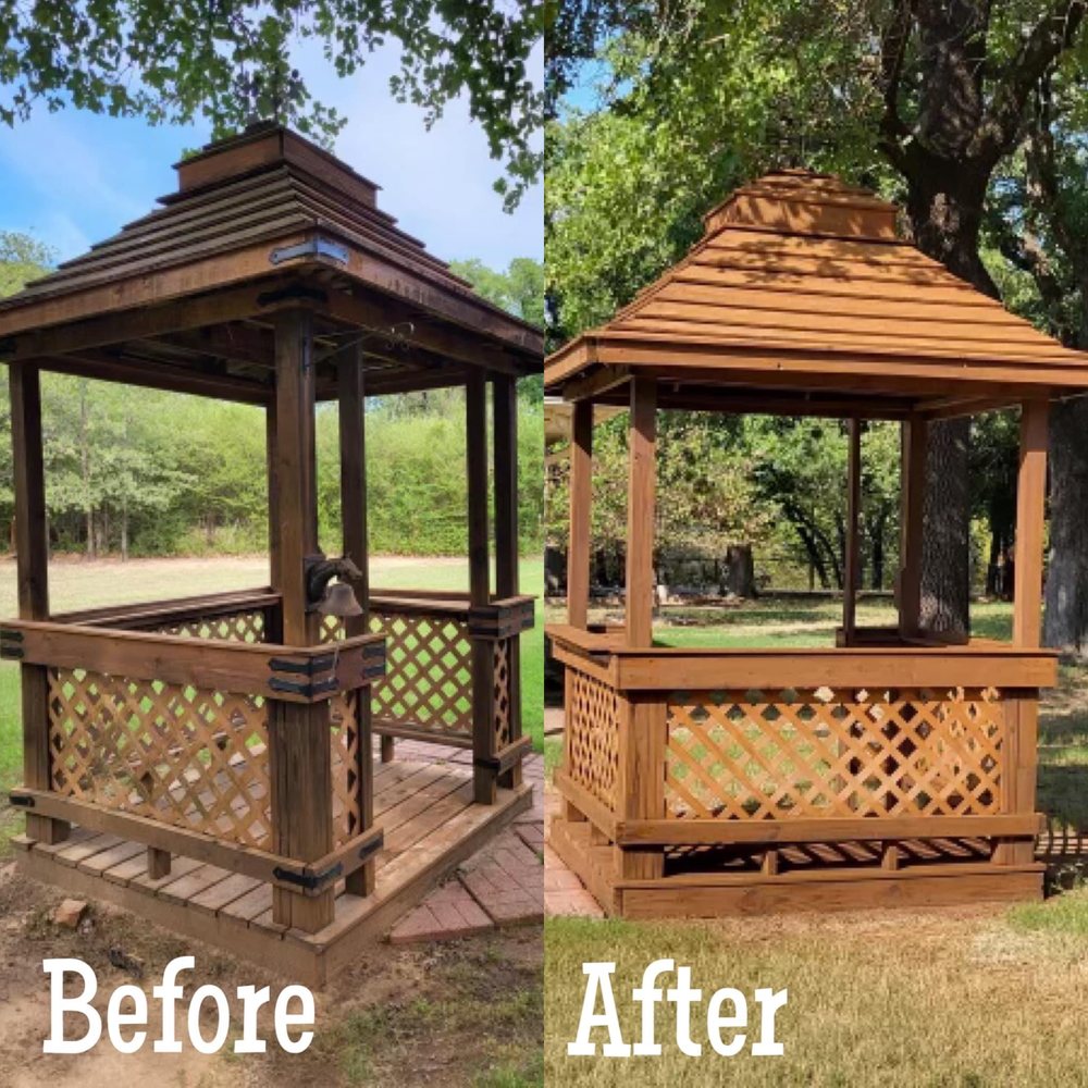 Slide of Calahan Fence Staining