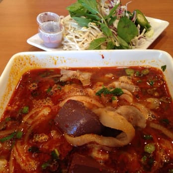 Pho Lan Asian Bistro - My bun bo hue today, too much oil - it makes me sick !:( - Vietnamese Near Me - Moore, Oklahoma Pho Lan Asian Bistro - My bun bo hue today, too much oil - it makes me sick !:( - Vietnamese Near Me - Moore, Oklahoma