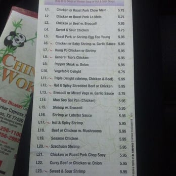 China Wok - Chinese Near Me - Cypress, Texas