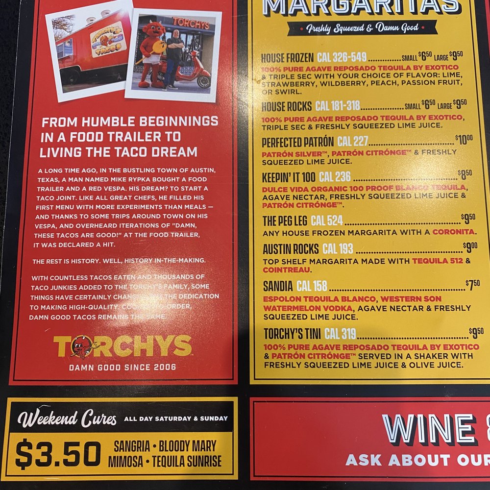 Torchy's Tacos - Menu (3/4) - Tacos Near Me - Boulder, Colorado Torchy's Tacos - Menu (3/4) - Tacos Near Me - Boulder, Colorado