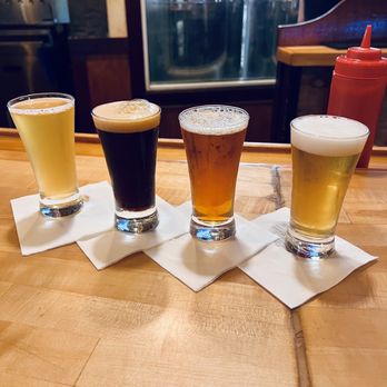 Outer Banks Brewing Station - Beer Flight - Seafood Near Me - Kill Devil Hills, North Carolina Outer Banks Brewing Station - Beer Flight - Seafood Near Me - Kill Devil Hills, North Carolina