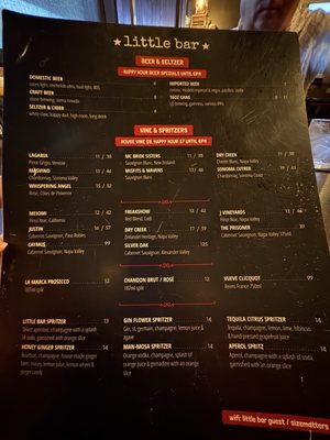 Menu photo 1 Little Bar Palm Desert, CA