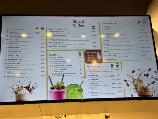 Menu photo 4 Mood Coffee Troy, MI