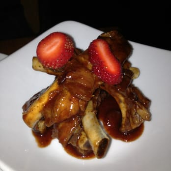 Traif - Strawberry glazed pork ribs - New American Near Me - Brooklyn, New York Traif - Strawberry glazed pork ribs - New American Near Me - Brooklyn, New York
