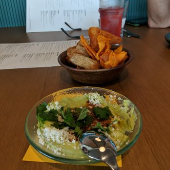 Cabra - Avocado dip and sweet potato chips - Peruvian Near Me - Chicago, Illinois