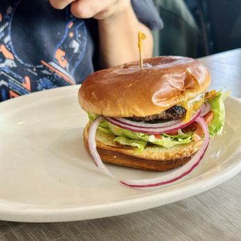Millie's Cafe - Pasadena - The size of the patty was a bit small compared to the buns. Flavor was okay. - Breakfast & Brunch Near Me - Pasadena, California
