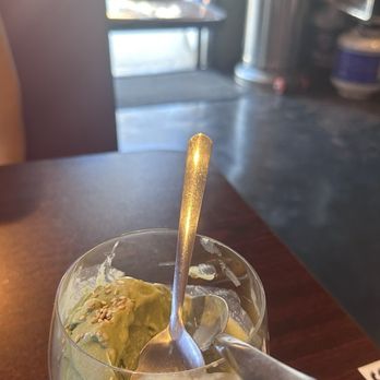 Senfuku - ... I hear Pauly our regular had something to do with this creation... Green Tea Ice Cream; Plum Wine and Sesame Seeds... perfection! - Japanese Near Me - San Pedro, California