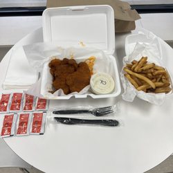 Duffy's Restaurant & Catering - 5 Buffalo Chicken Fingers, French Fries, Condiments on Side