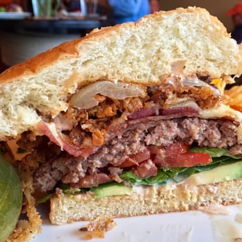 Barrel Mountain Brewing - Bacon, Avocado, Egg, & Muenster Cheese Burger - Barrel Mountain Brewing - New American Near Me - Battle Ground, Washington Barrel Mountain Brewing - Bacon, Avocado, Egg, & Muenster Cheese Burger - Barrel Mountain Brewing - New American Near Me - Battle Ground, Washington